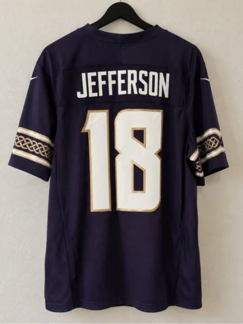 Justin Jefferson Stitched Jersey 18 Vapor Purple